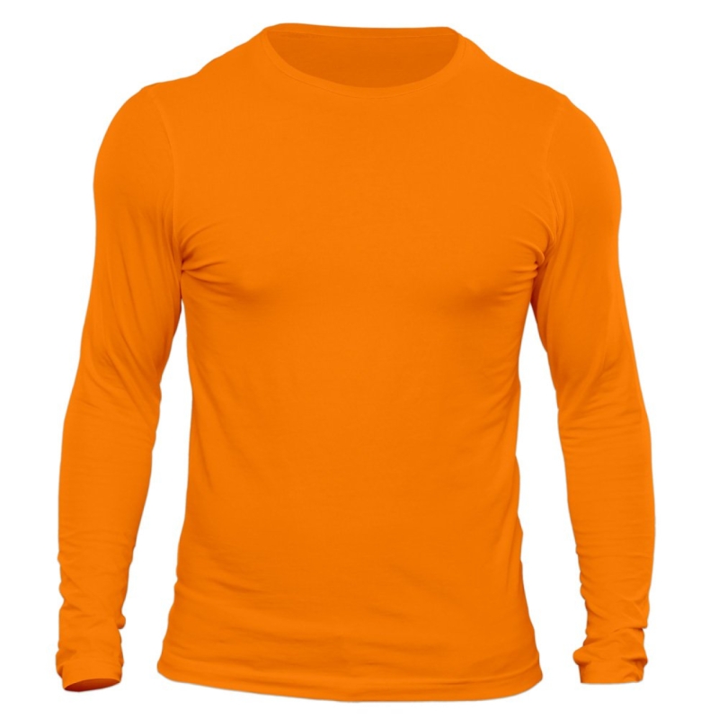 تیشرت آستین بلند مردانه کد 3TOR رنگ نارنجی