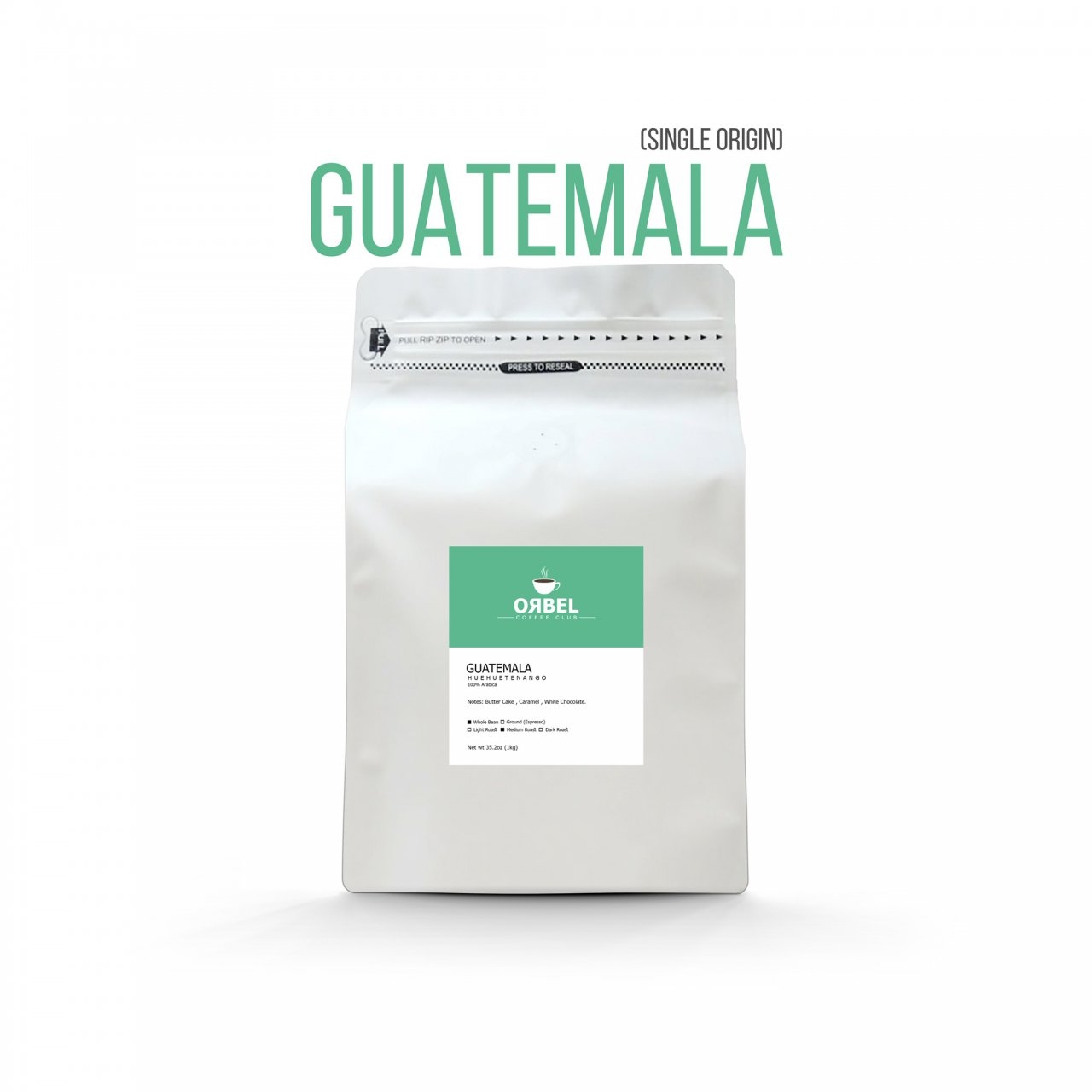 دانه قهوه اربل مدل گواتمالا سینگل اورجین 1 کیلوگرم