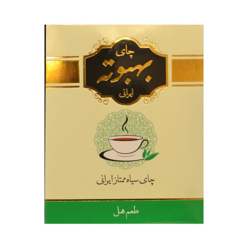 چای سیاه بهبوته ایرانی با طعم هل 400 گرم