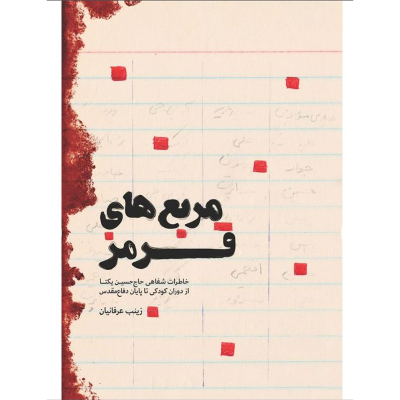 کتاب مربع های قرمز (خاطرات شفاهی حاج حسین یکتا از دوران کودکی تا پایان دفاع مقدس) اثر زینب عرفانیان
