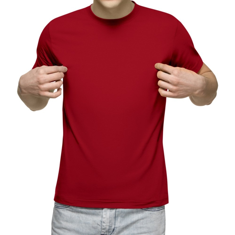تیشرت آستین کوتاه مردانه کد 1SRD رنگ قرمز