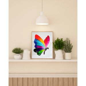 تابلوی نقاشی طرح پروانه‌ی رنگین