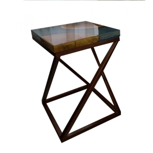میز ترکیبی چوب و رزین