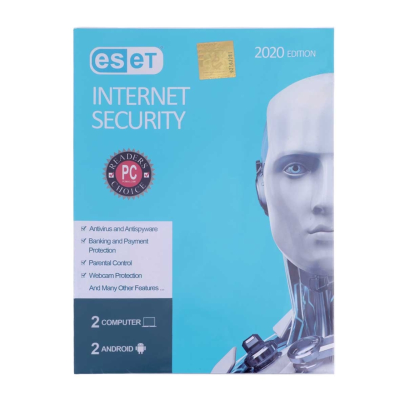 آنتی ویروس ESET INTERNET Security 2020 اورجینال یکساله (2 PC 2 + Android)
