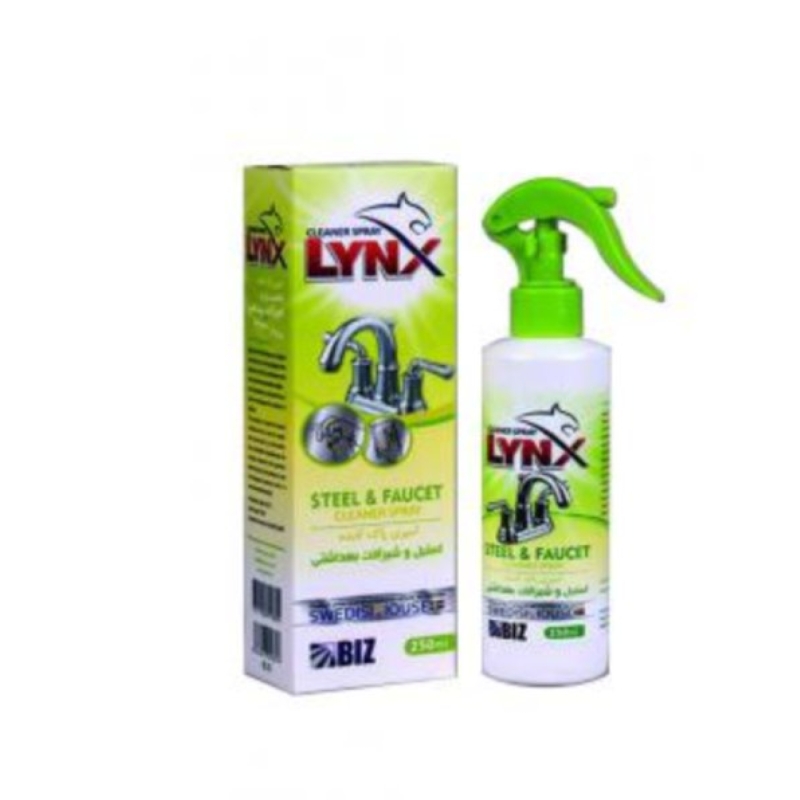 اسپری پاک کننده شیرالات و سطوح استیل LYNX