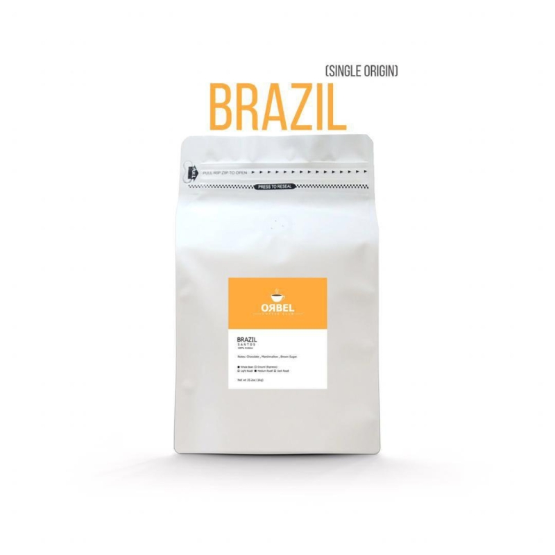 دانه قهوه برزیل سانتوس 1 کیلوی