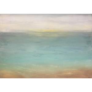 نقاشی آبستره طرح دریای آرام