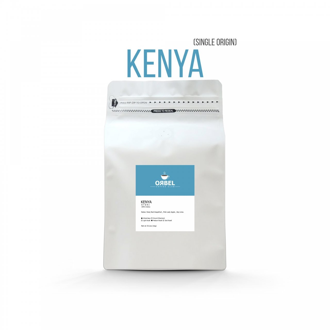 دانه قهوه اربل مدل کنیا سینگل اورجینال 1 کیلوگرم