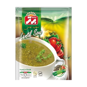 سوپ عدس نیمه آماده برتر 70 گرم