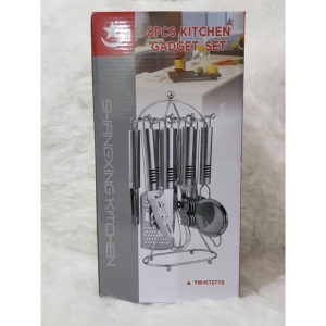 سرویس 8 پارچه ابزار آشپزخانه استیل