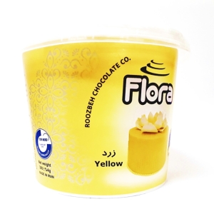 خمیر فوندانت زرد روشن فلورا 300 گرمی