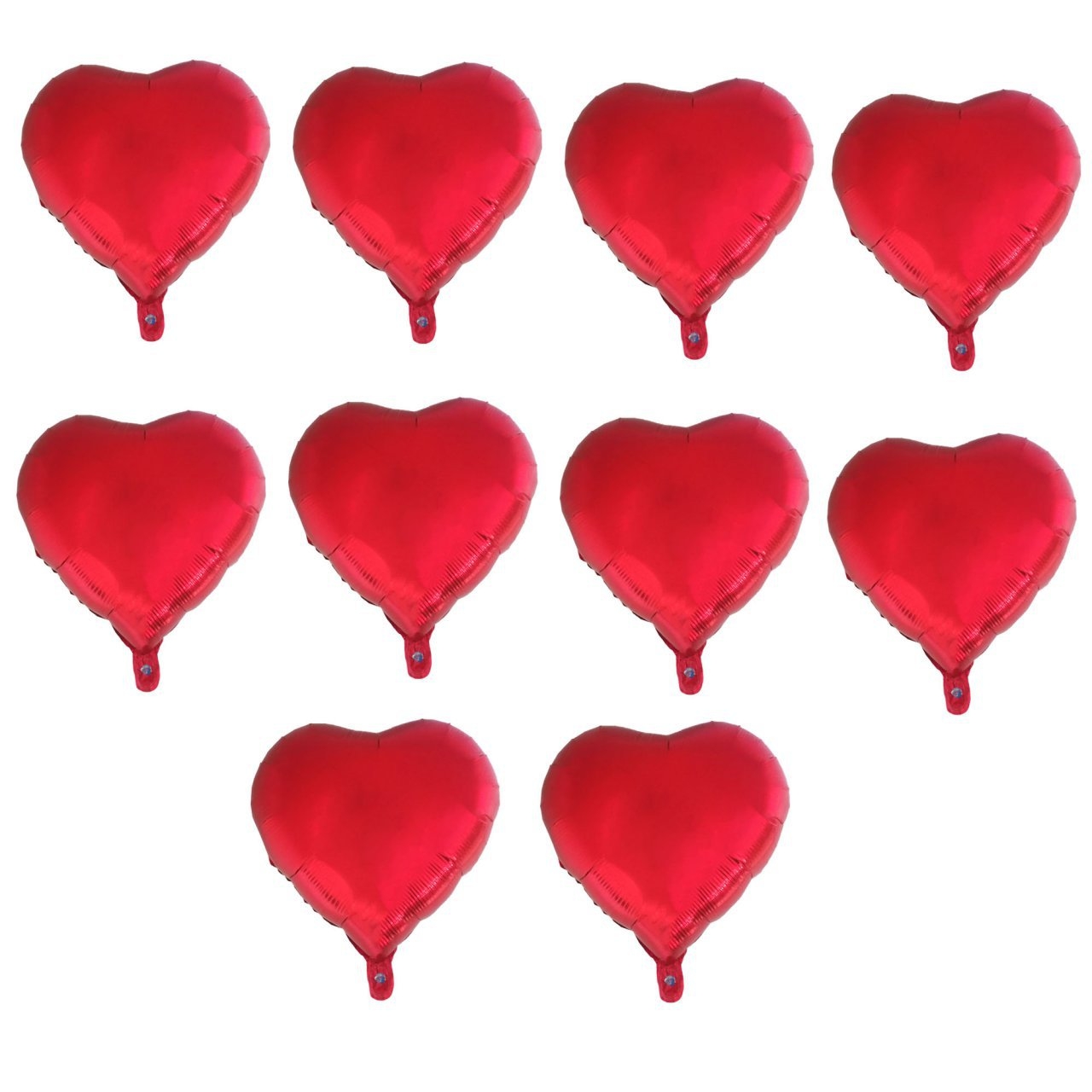 بادکنک فویلی طرح Heart کد 206 بسته 10 عددی