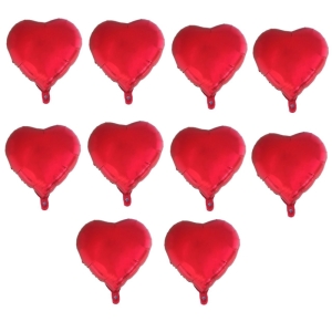 بادکنک فویلی طرح Heart کد 206 بسته 10 عددی