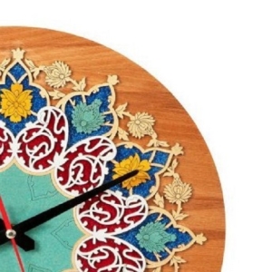 ساعت معرق سنتی ایرانی طرح بته جقه کیتا ۳۵ سانتی