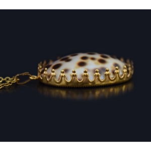 گردنبند صدفی روکش طلا ماسیا کد 03050