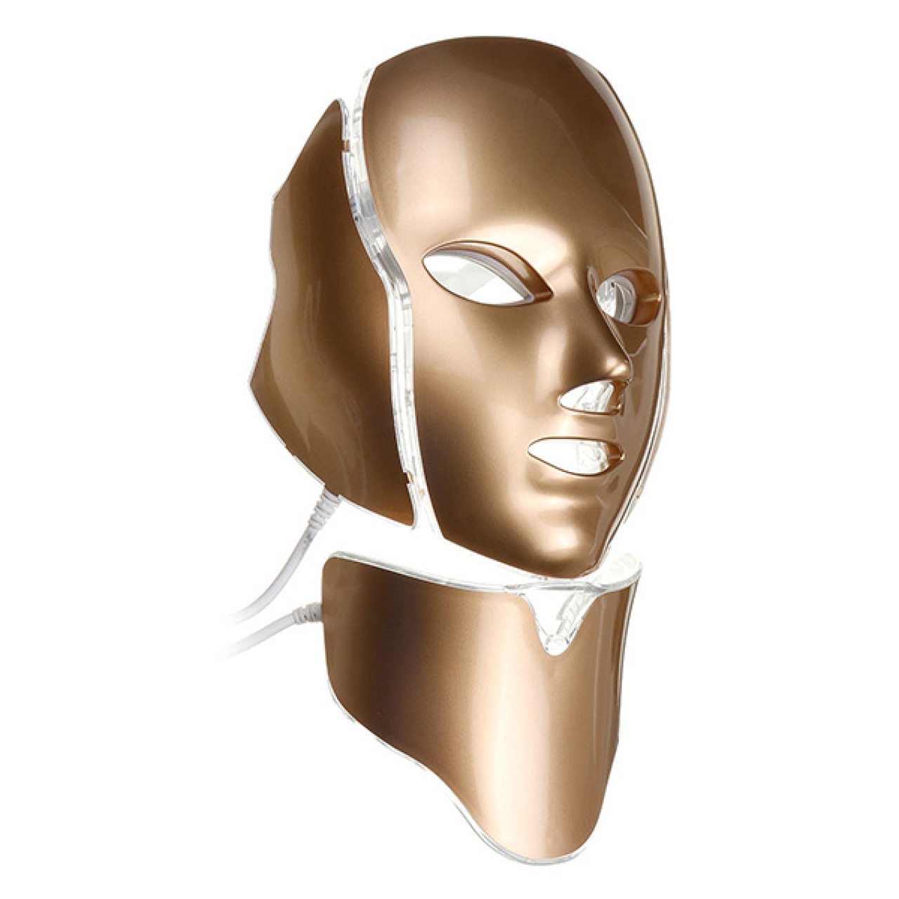 دستگاه جوان سازی پوست مدل ماسک لایت تراپی طلایی LED MASK