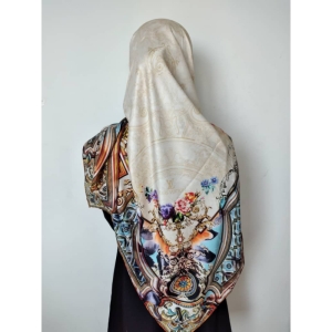 روسری ابریشم زنانه ژاکارد مدل LV کد lv181C02