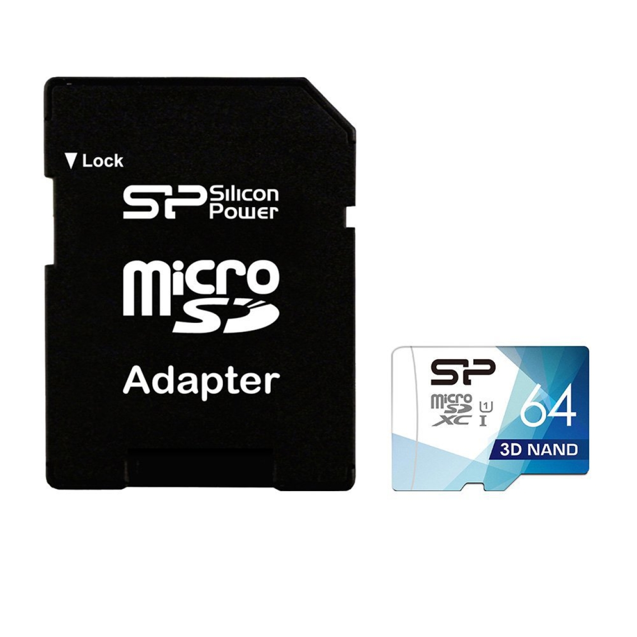 کارت حافظه‌ microSDXC سیلیکون پاور مدل Superior Pro کلاس 10 استاندارد UHS-I U3 سرعت 100MBps ظرفیت 64 گیگابایت همراه با آداپتور SD