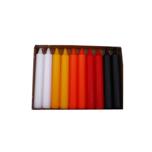 شمع قلمی 20 سانتی رنگی مدل ایکیا بسته 10 عددی