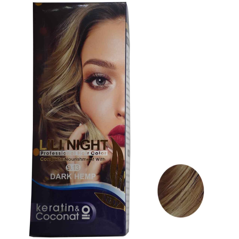 کیت رنگ مو لی لی نایت شماره 9.13 حجم 120 میلی لیتر رنگ کنفی تیره