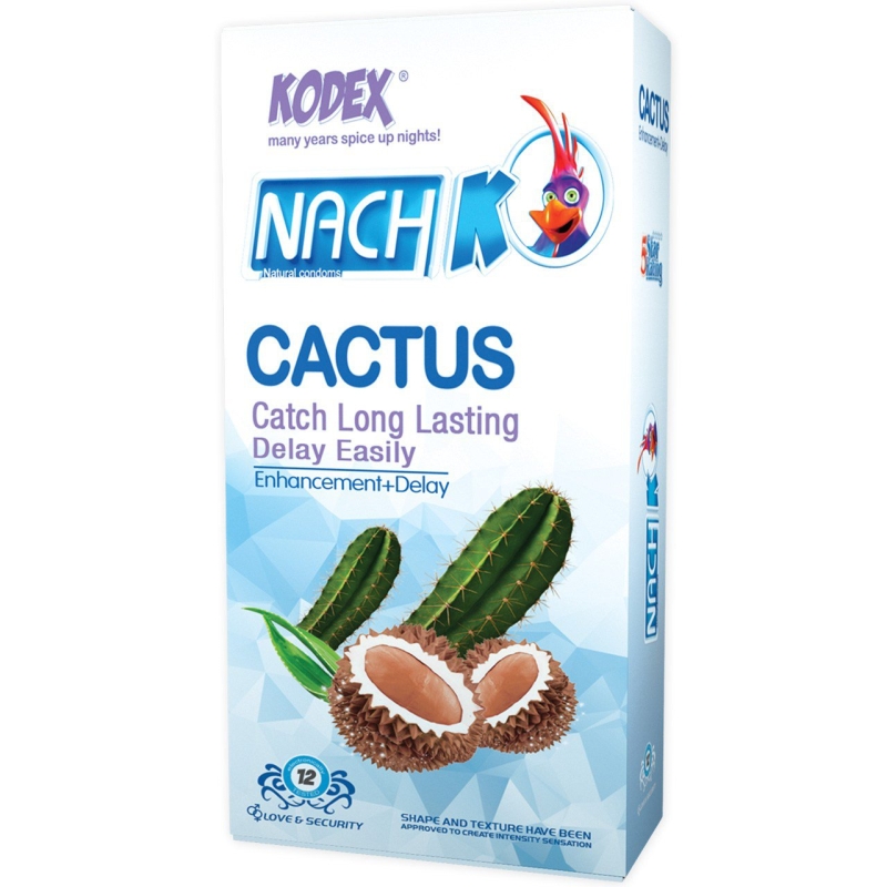 کاندوم کدکس مدل Cactus بسته 12 عددی