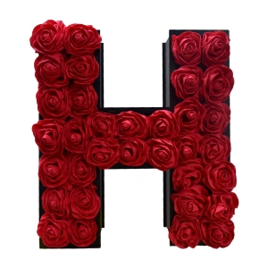 جعبه گل به همراه گل مصنوعی مدل H