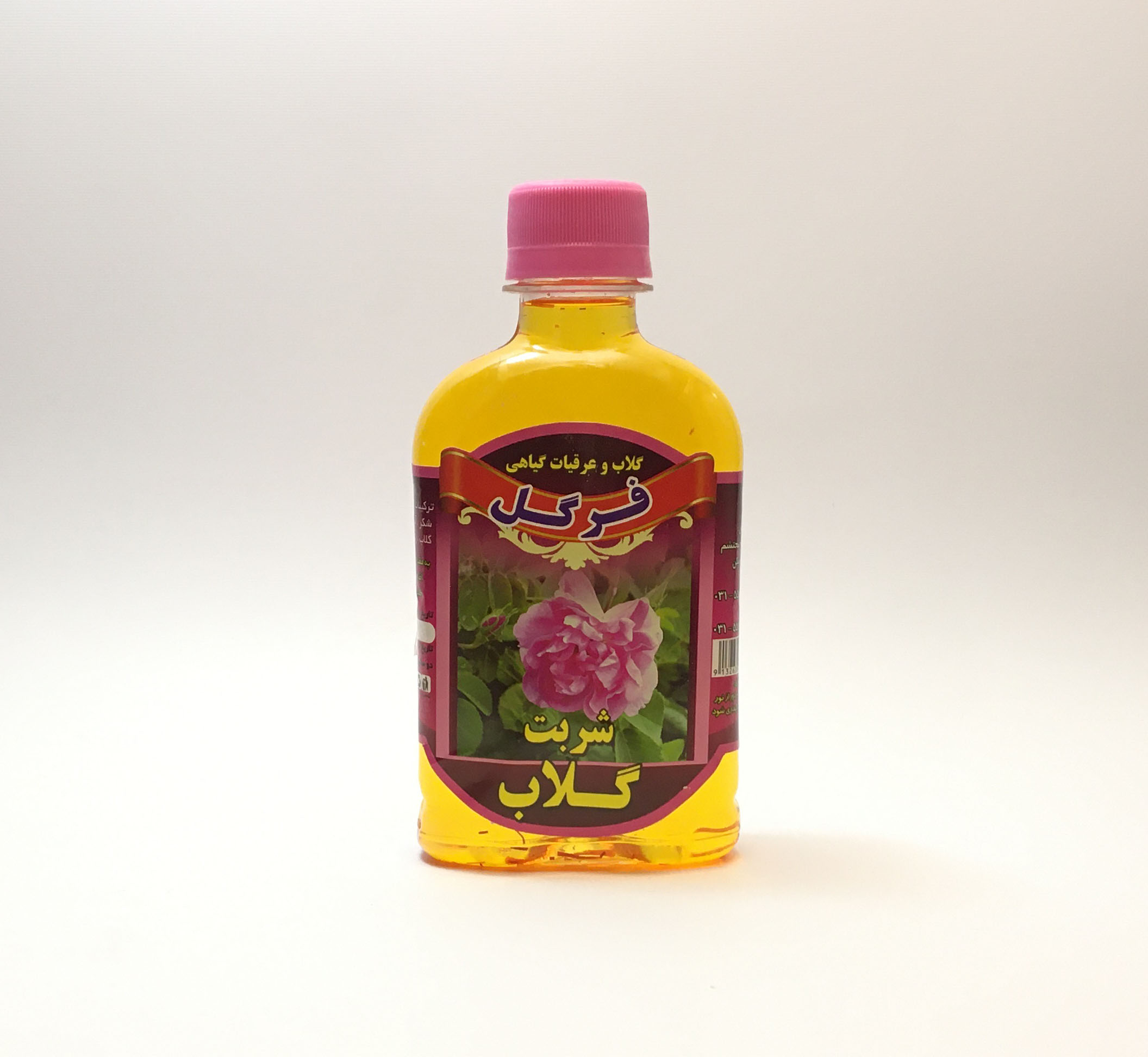 شربت گلاب و زعفران سنتی کاشان 250 سی سی