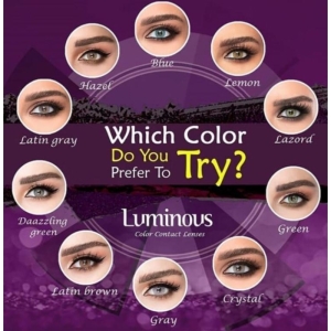 لنز رنگی سالیانه لومینوس رنگ کریستال