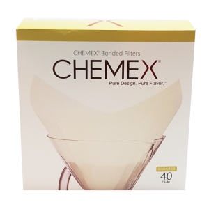 فیلتر کاغذی کمکس 6 کاپ مدل Chemex بسته 40 عددی