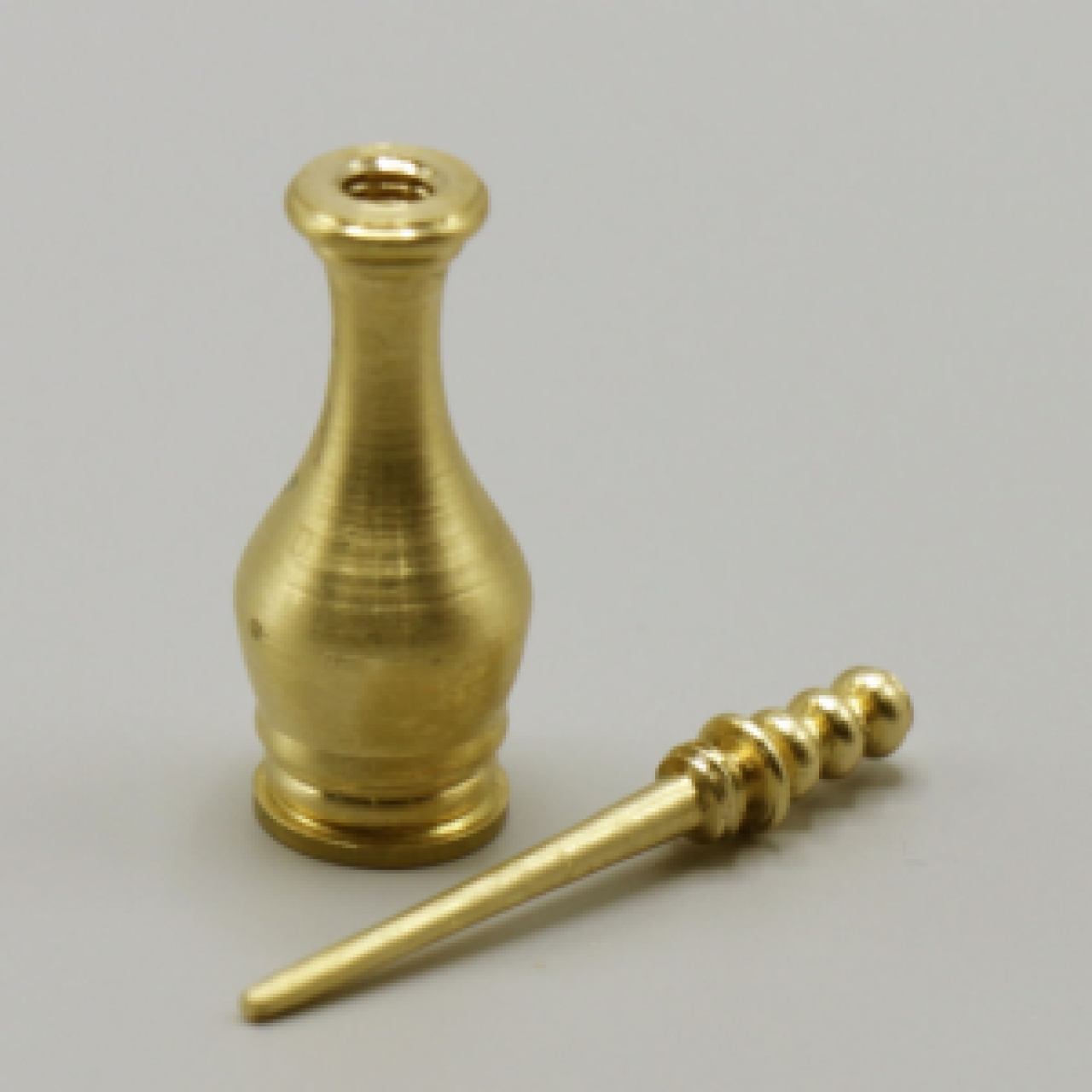 سرمه دان برنجی وزن 25 گرم