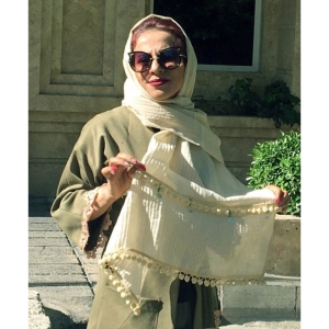 شال زنانه نخی مدل کابل