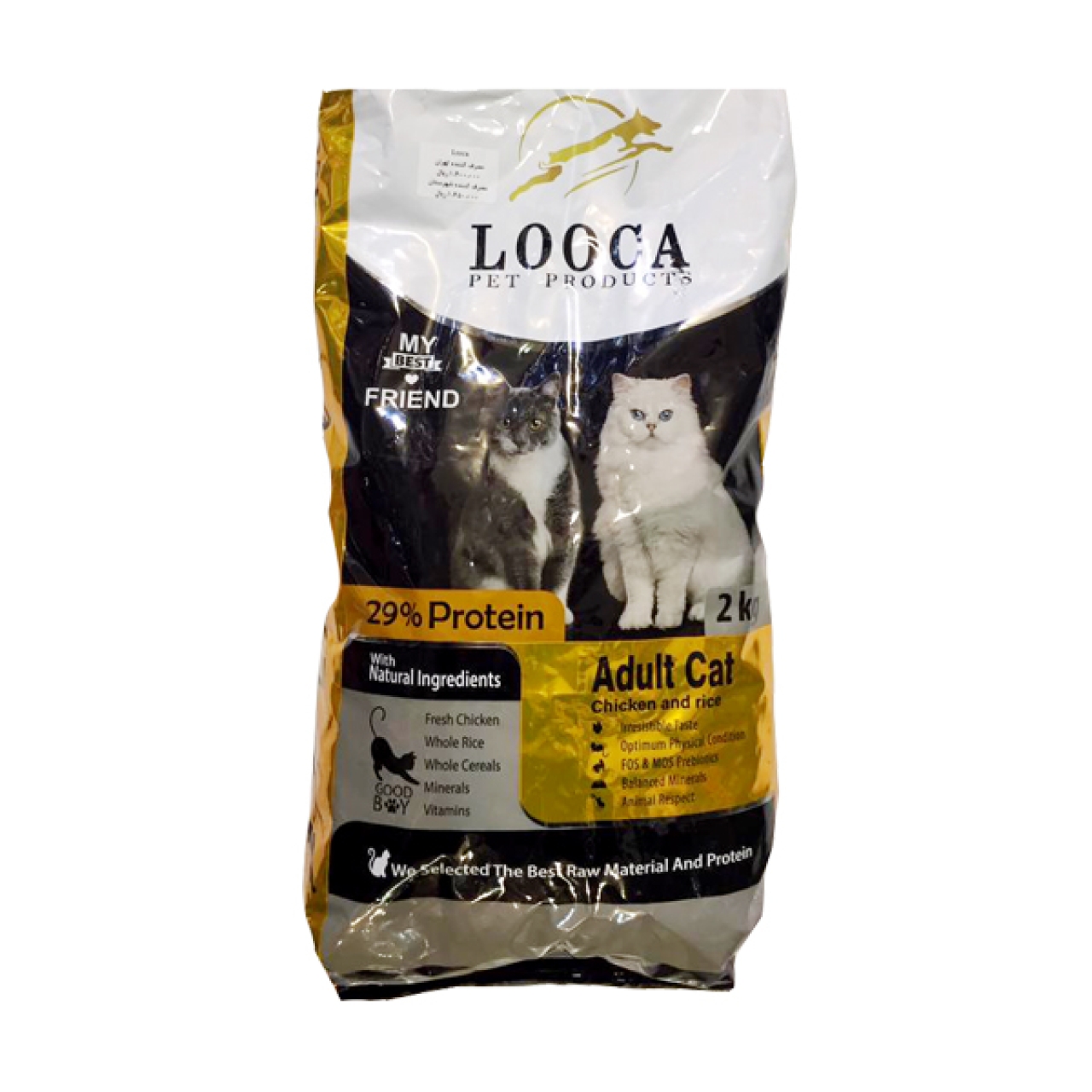غذای خشک گربه لوکا پت پروداکتز مدل Chiken وزن 20 کیلوگرم