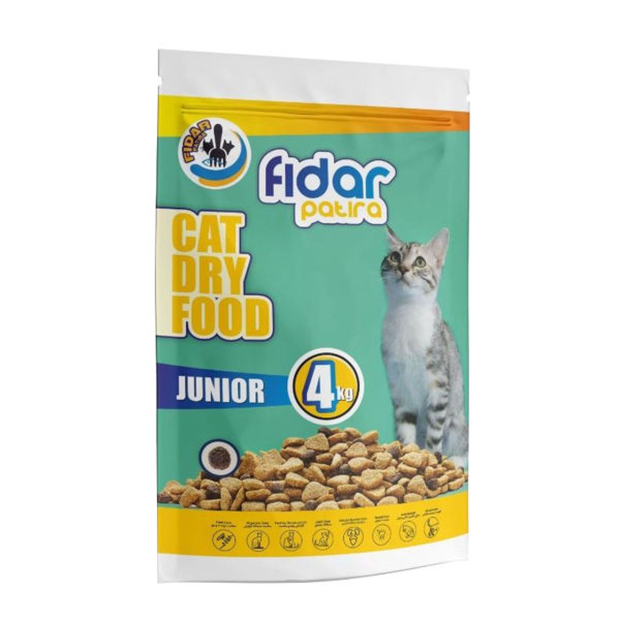 غذای خشک گربه فیدار پاتیرا مدل Junior  وزن 4 کیلوگرم