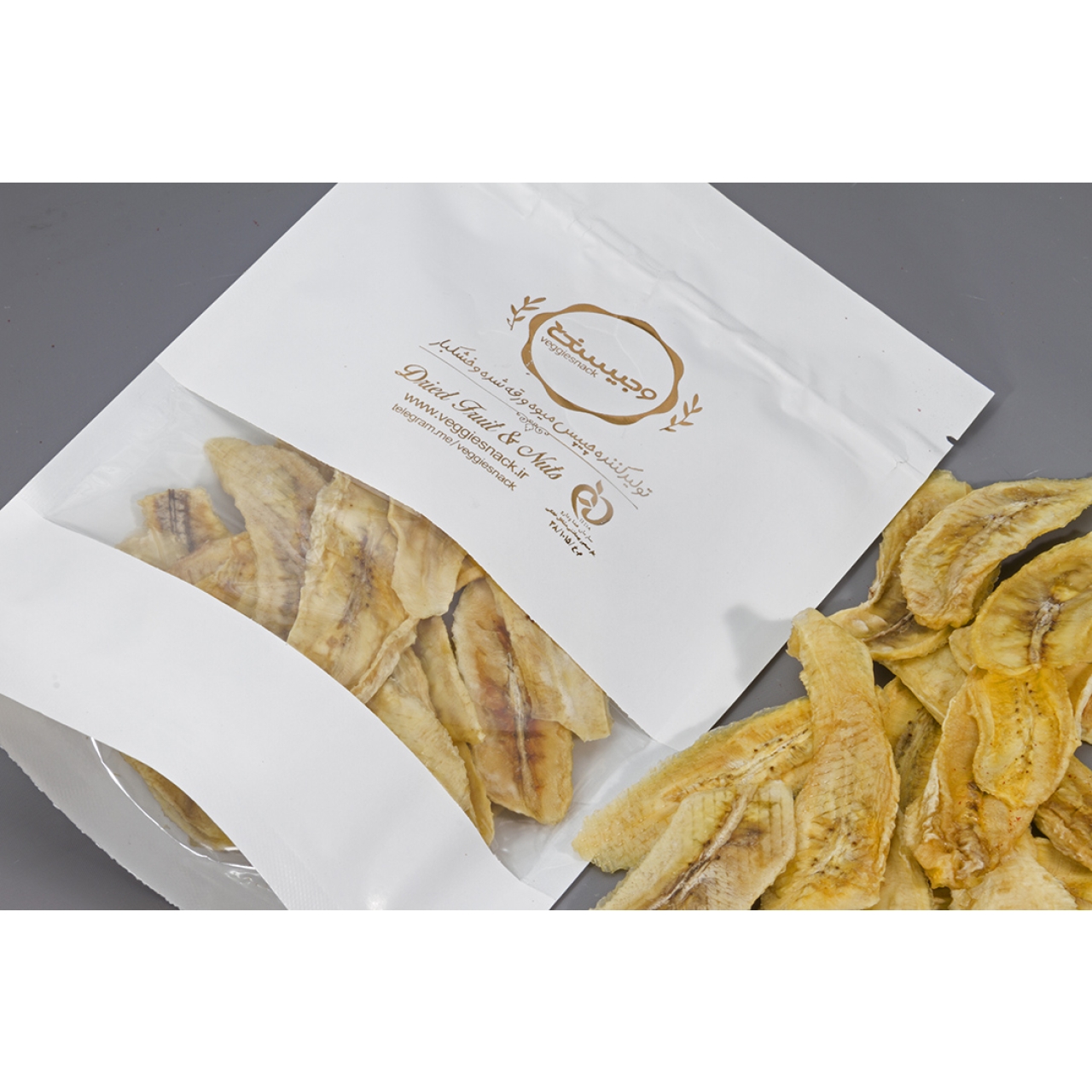 میوه خشک موز 500 گرم وجیسنک