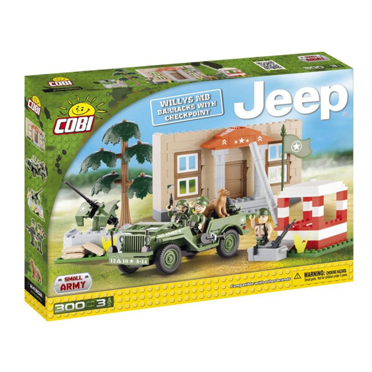 ساختنی کوبی مدل Jeep Willys MB Barracks کد 24302
