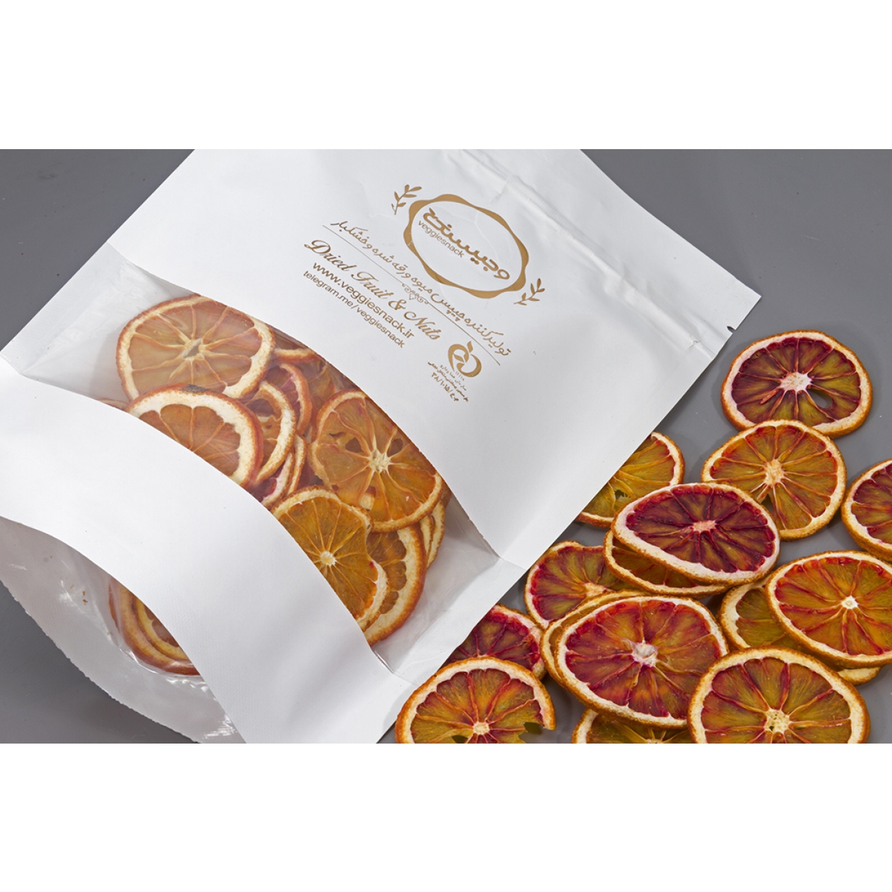 میوه خشک پرتقال خونی 250 گرم وجیسنک