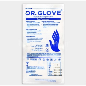 دستکش جراحی دکتر گلاو سایز مدیوم بسته 100 عددی