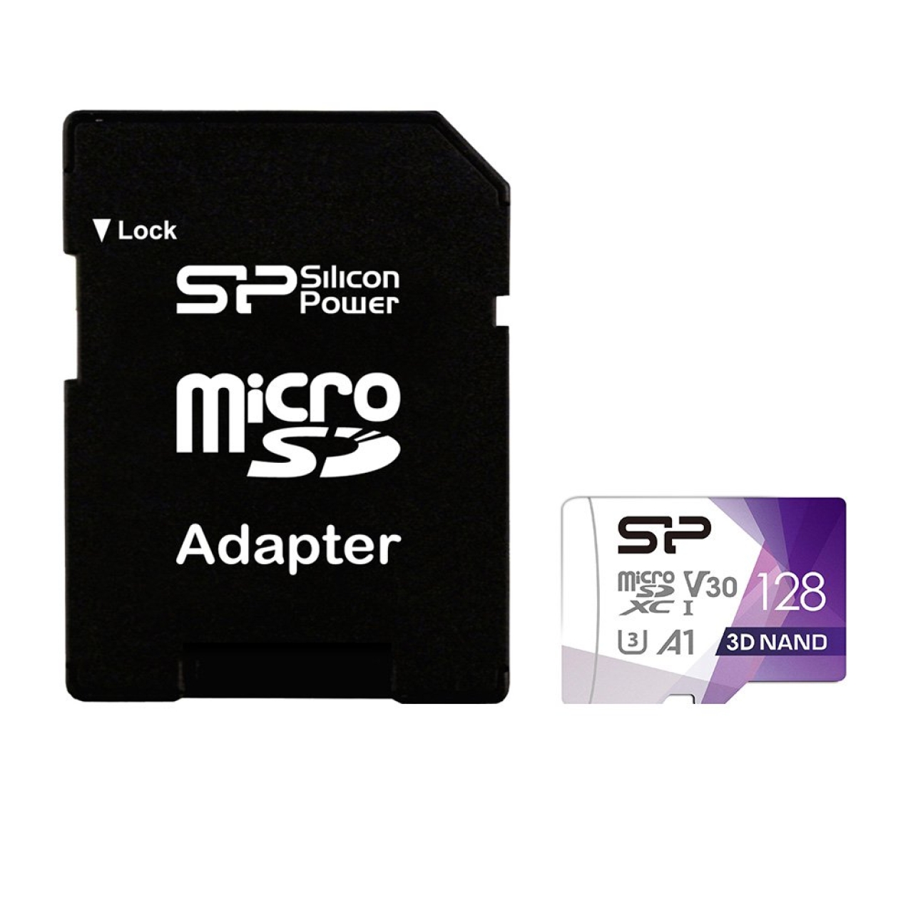 کارت حافظه‌ microSDXC سیلیکون پاور مدل Superior Pro کلاس 10 استاندارد UHS-I U3 سرعت 100MBps ظرفیت 128گیگابایت همراه با آداپتور SD