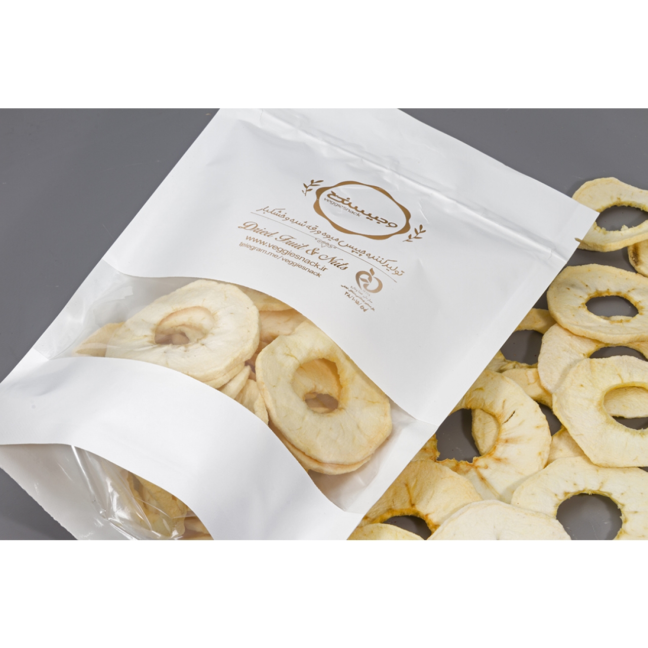 میوه خشک سیب 250 گرم وجیسنک