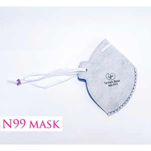ماسک ۶ لایه سوپاپ دار N99 دارای فیلتر کربن فعال بسته ۱۵ عددی
