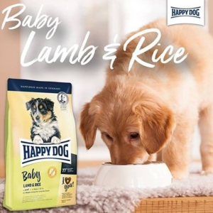 غذای خشک سگ هپی داگ مدل سوپر پریمیوم Baby Lamb & Rice وزن 18 کیلوگرم
