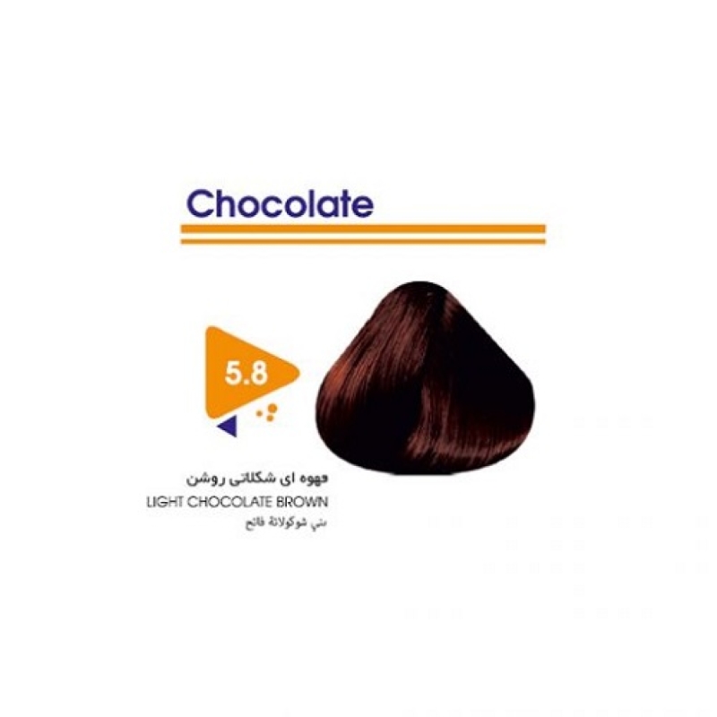 رنگ مو قهوه ای شکلاتی روشن ویتامول شماره 8-5