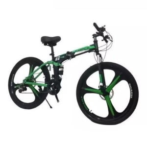 دوچرخه تاشو سبز متالیک سایز 26 مارک FORCE