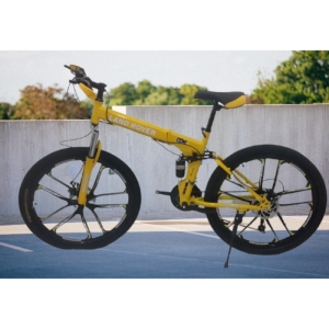 دوچرخه حرفه ای کوهستان  سایز 26 برند لندروور زرد رنگ LANDROVER