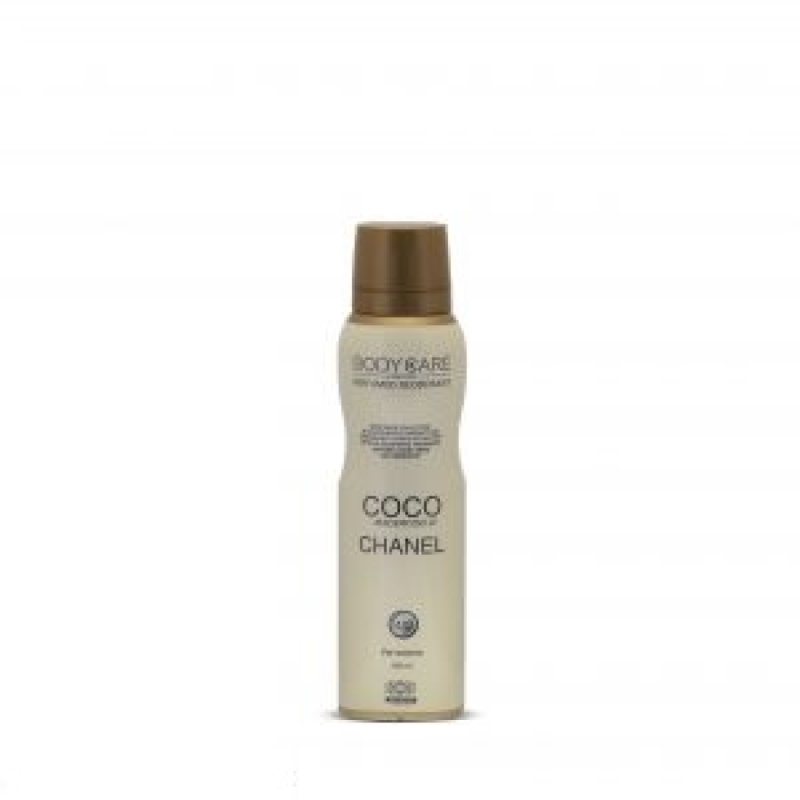 اسپری دئودورانت زنانه بادی کر Chanel Coco Mademoiselle حجم 150mL