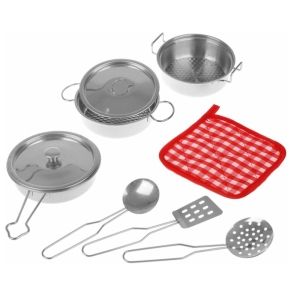 ست اسباب بازی آشپزخانه مدل ظروف فلزی کد 2022