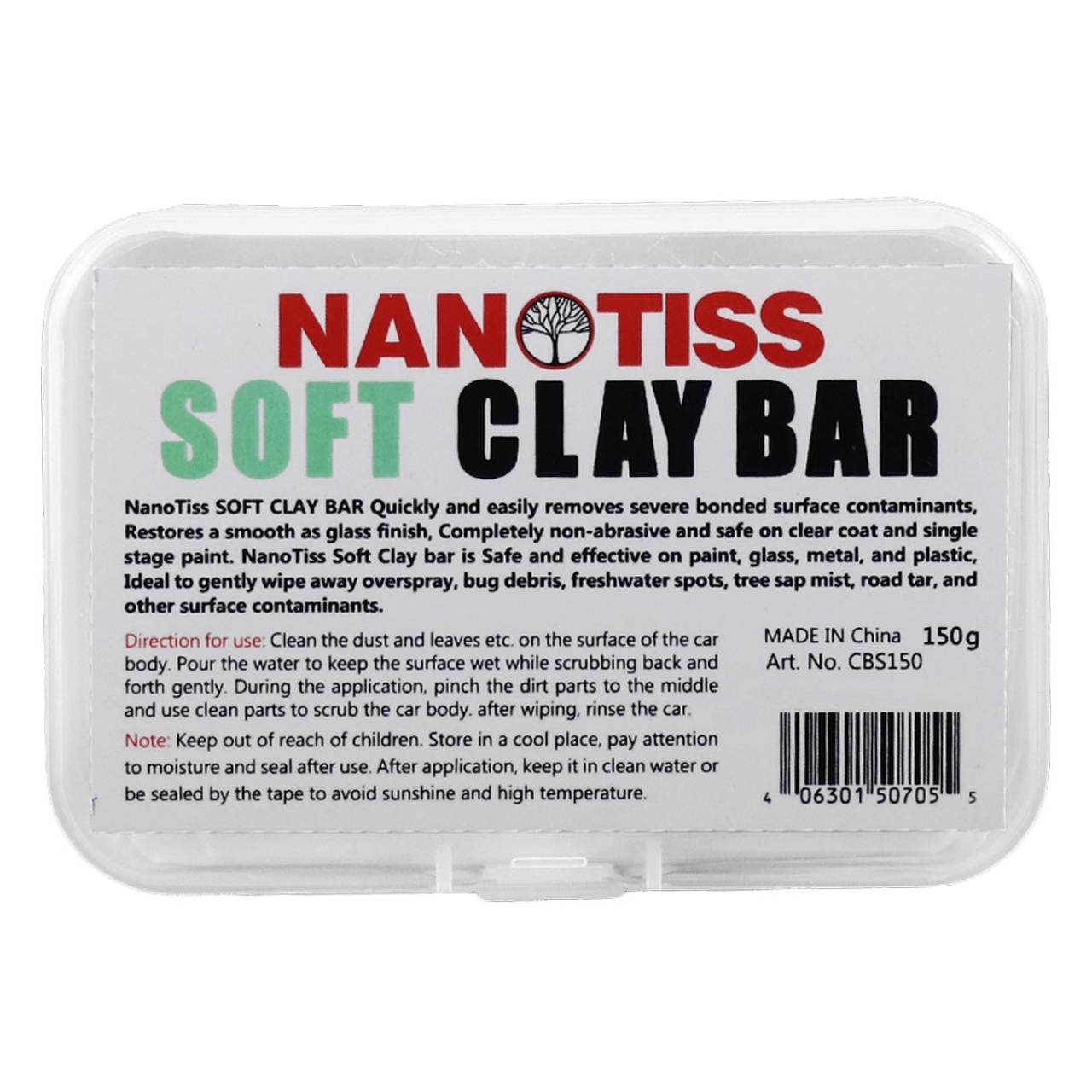 خمیر کلی نرم نانوتیس مدل Soft Clay Bar وزن 150 گرم