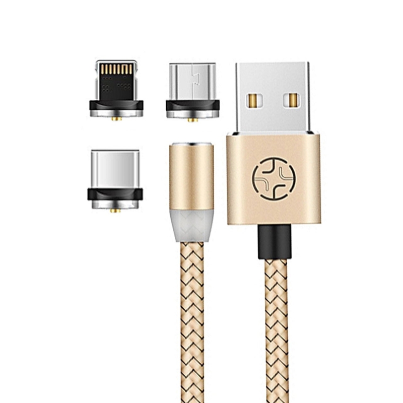 کابل تبدیل USB به USB-C/microUSB/لایتنینگ یسیدو مدل CA-11 طول 1.1 متر