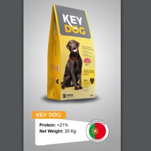 غذای خشک سگ کی داگ مدل ADULTO وزن 20 کیلوگرم