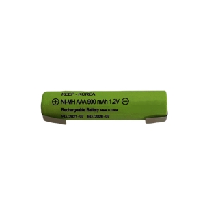 باتری نیم قلمی قابل شارژ مدل KEEP-900 بسته 3 عددی
